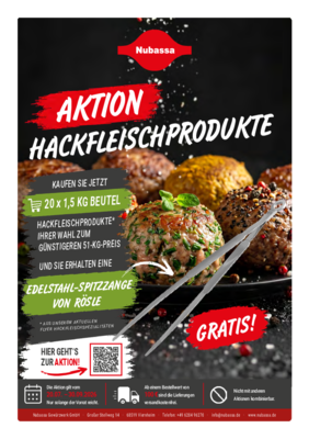 Aktionsflyer Hackfleischprodukte 2026