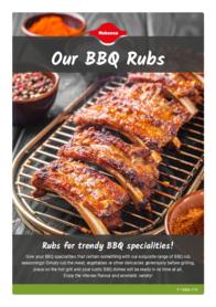 Flyer about BBQ-Rub seasonings