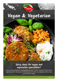 Flyer about vegan and vegetarian seasonings 