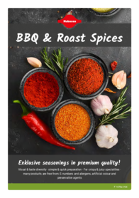 Flyer about BBQ and roast spices