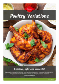 Flyer about seasonings for poultry