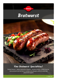 Flyer about seasonings for Bratwurst