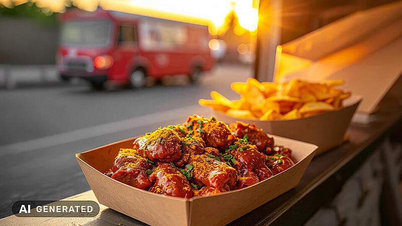 Currywurst im Food Truck