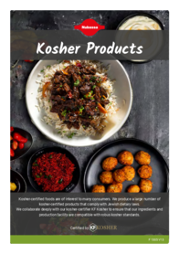 Flyer about kosher-certified seasonings 