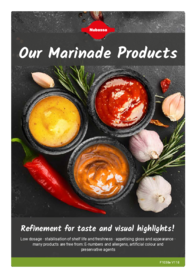 Flyer about Marinade products