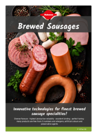 Flyer about seasonings for brewed sausage