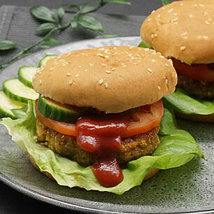 Grünkernküchle Burger