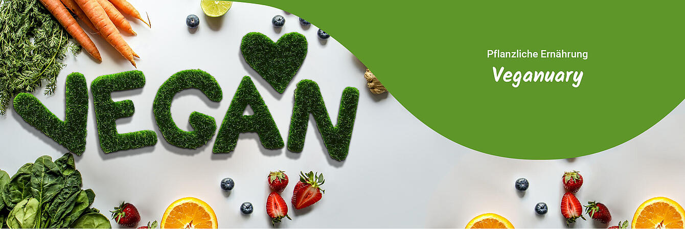 Banner über Veganuary