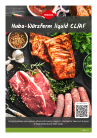 Flyer about Nuba-Würzferm liquid