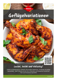 Flyer &uuml;ber W&uuml;rzungen f&uuml;r Gefl&uuml;gel