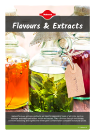 Flyer about flavours and extracts