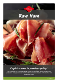 Flyer about seasonings for raw ham