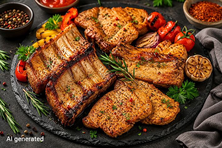 BBQ Plate Hot & Smoky BBQ Rub CL/AF