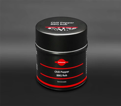 Pikantes Gewürzsalz mit verkapseltem Speisesalz, Paprika, Pfeffer und Fenchel für Steaks, Braten, Spieße und andere Fleischspezialitäten. 90 g Dose (Metall)