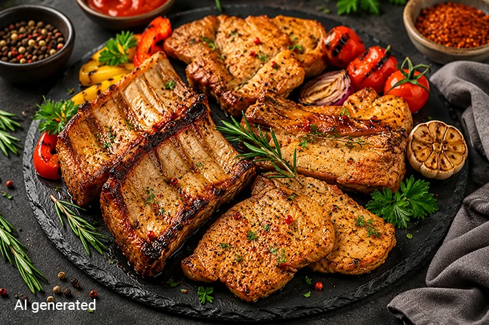 Grillplatte Hot & Smoky BBQ Rub CL/AF