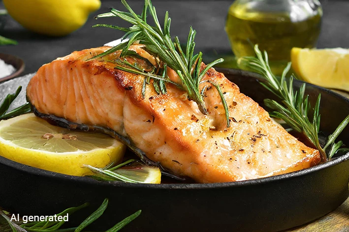 Lachs Rosmarin-Zitrone