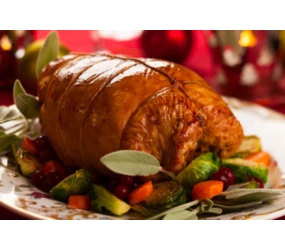 Winterlicher Weihnachtsbraten