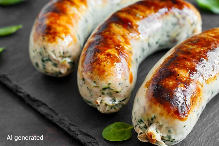 Spinat-Käse-Bratwurst