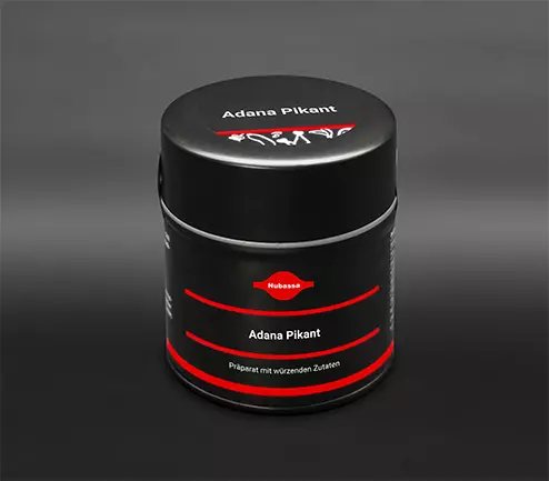Pikante Würzung mit Paprika, Zwiebeln, Chili und Kreuzkümmel für orientalische Hackfleischprodukte. 80 g Dose (Metall)