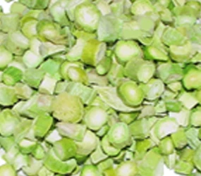 Spargel grün, geschnitten