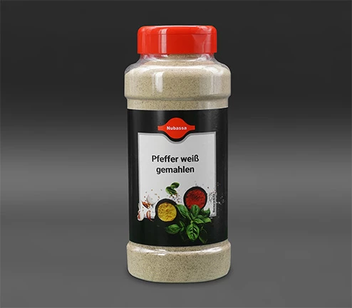 Pfeffer weiß, feingemahlen
