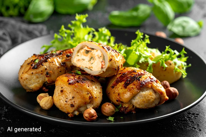 Chicken-Drums mit Skyr-Frischkäse-Füllung (palmfrei)