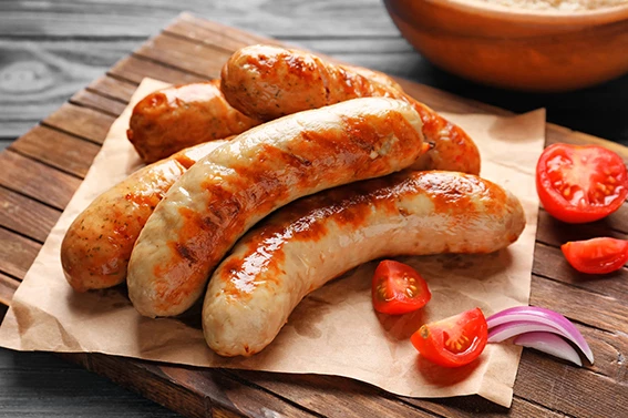 Bärlauchbratwurst, gebrüht CL/AF